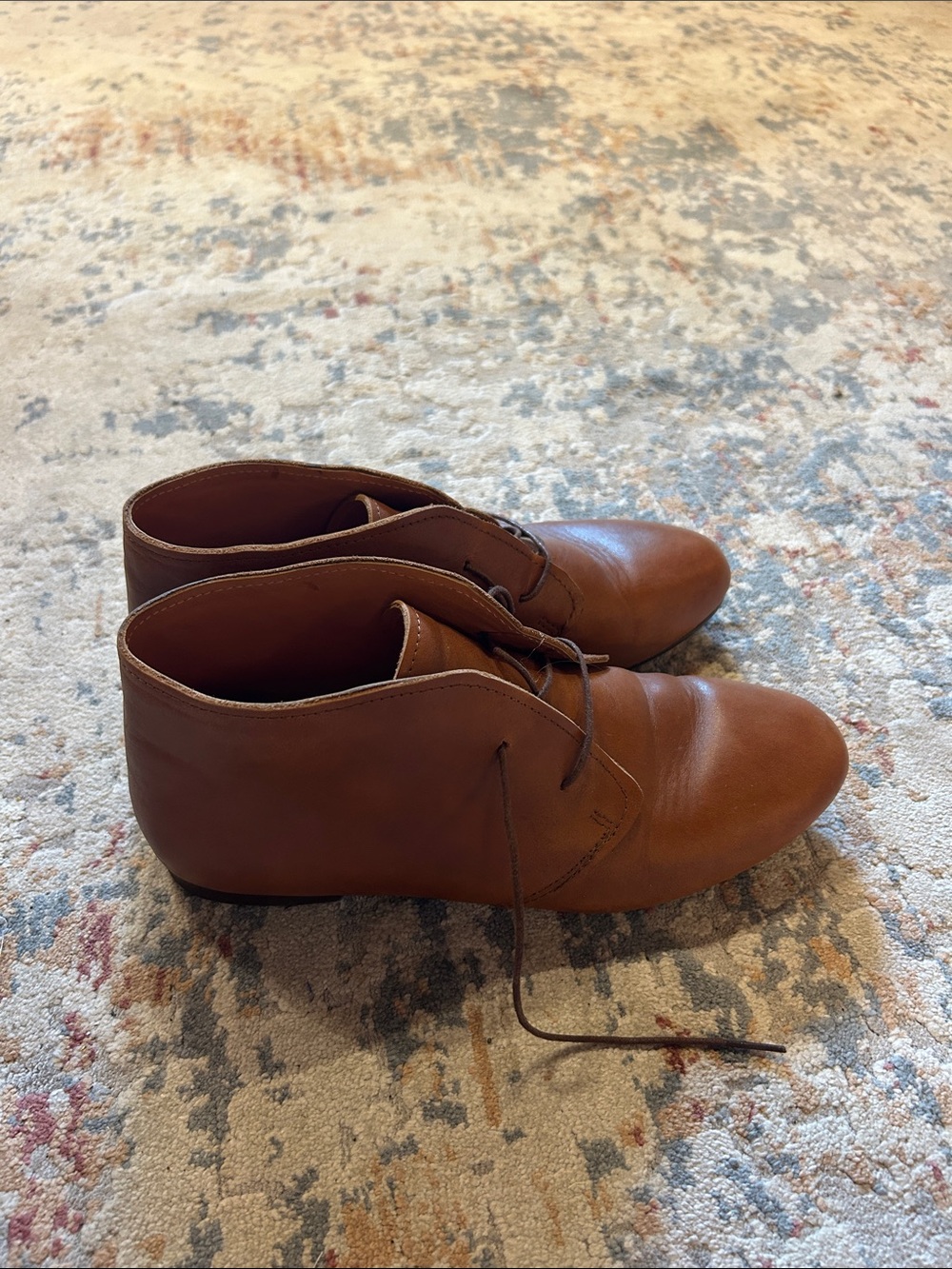 Women’s Genuine Brown Leather Chukka Boots